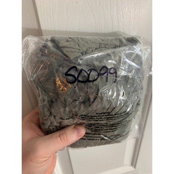 Large (L) Pink Rose Gray Faux Suede Microfiber Fringe Kimono Cardigan Vest - Picture 16 of 16